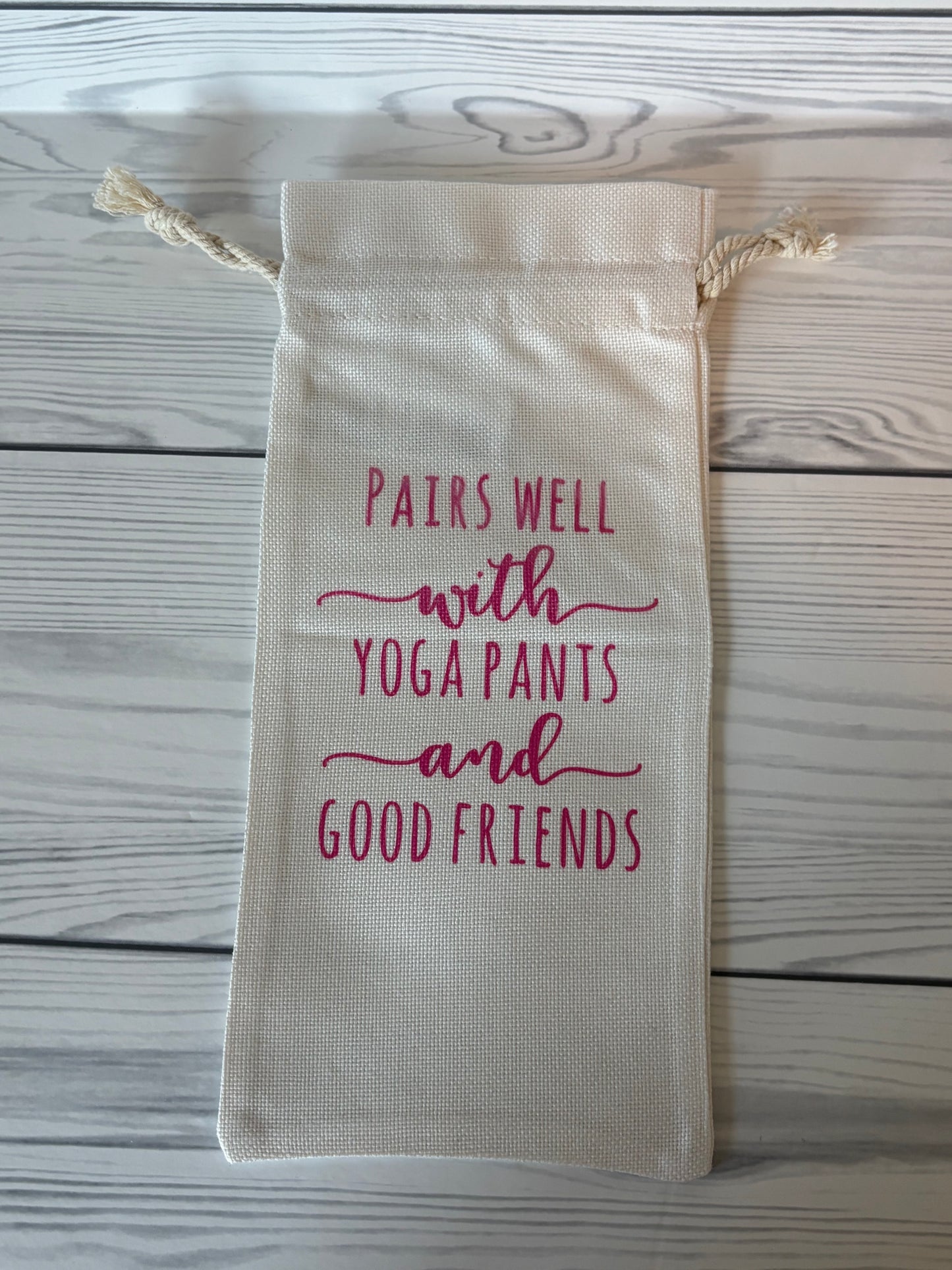 Wine Drawstring Bag