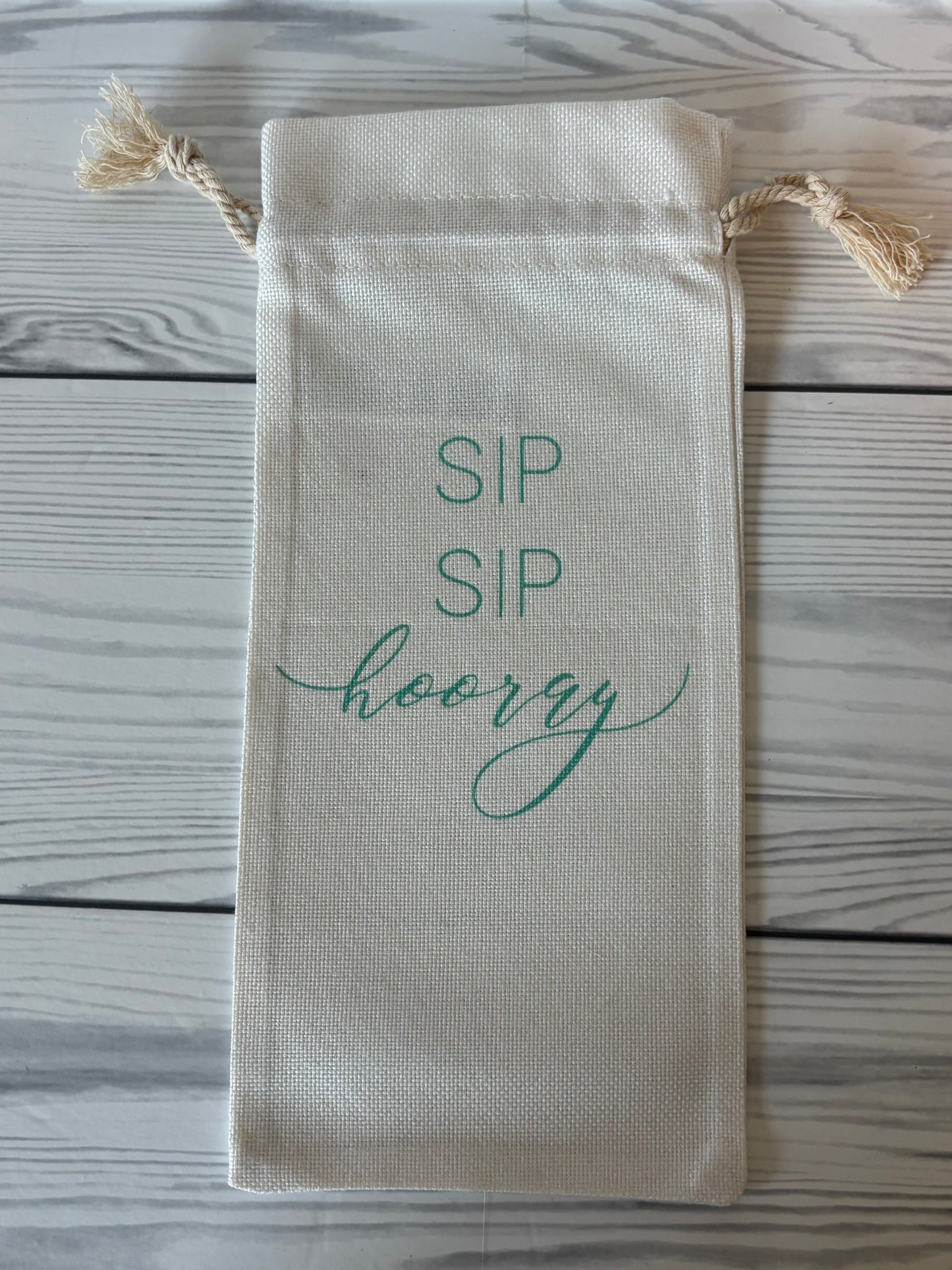 Wine Drawstring Bag